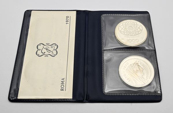 Serie Prova argento 1000 Lire 1970  - Auction Time Auction - Numismatic - Casa d'Aste Arcadia