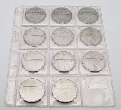 Repubblica Italiana, 11 monete da 50 Lire (1958)