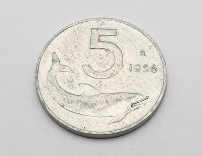 Repubblica Italiana, 5 Lire 1956