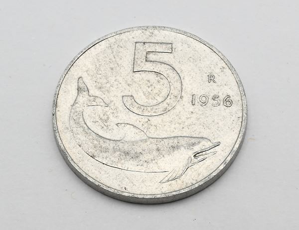 Repubblica Italiana - 5 Lire 1956