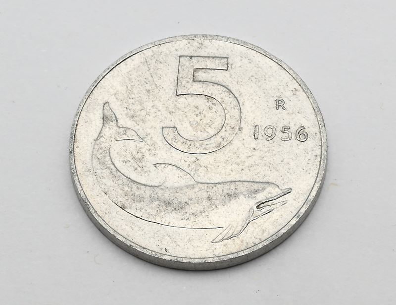 Repubblica Italiana, 5 Lire 1956