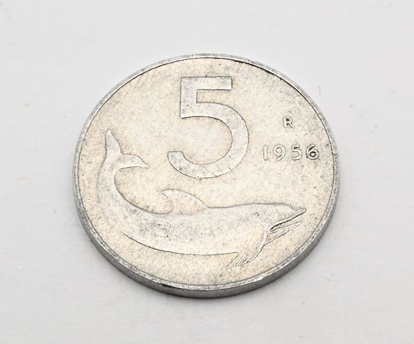 Repubblica Italiana - 5 Lire 1956
