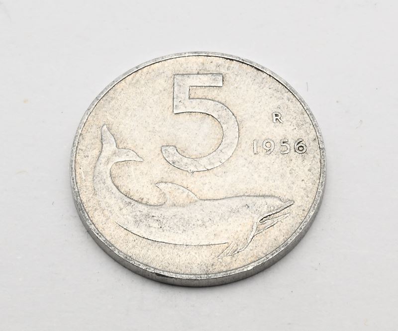 Repubblica Italiana, 5 Lire (1956)