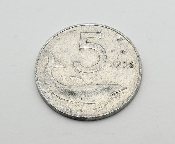 Repubblica Italiana - 5 Lire 1956