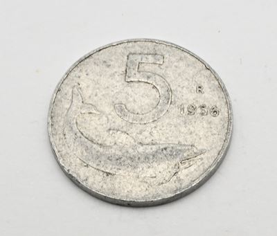 Repubblica Italiana, 5 Lire 1956