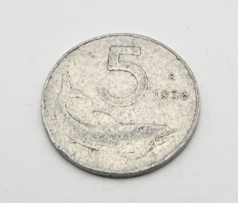 Repubblica Italiana, 5 Lire 1956