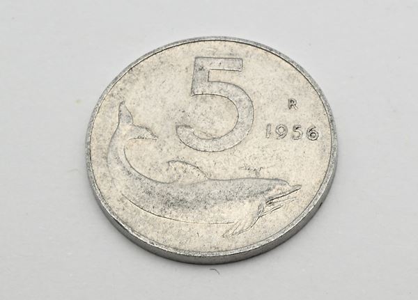 Repubblica Italiana - 5 Lire 1956