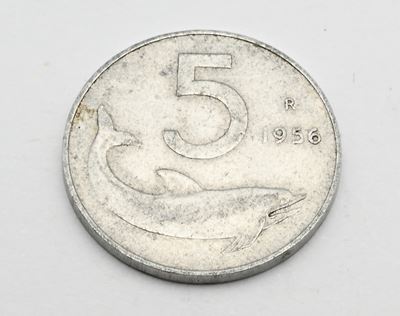 Repubblica Italiana, 5 Lire 1956