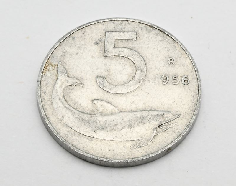 Repubblica Italiana, 5 Lire 1956