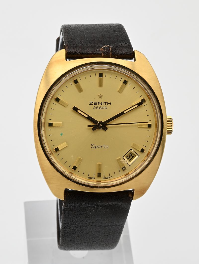 Zenith Sporto 28800 (Cal. 2562C) - Orologio da polso a carica meccanica ad alta frequenza con dat...