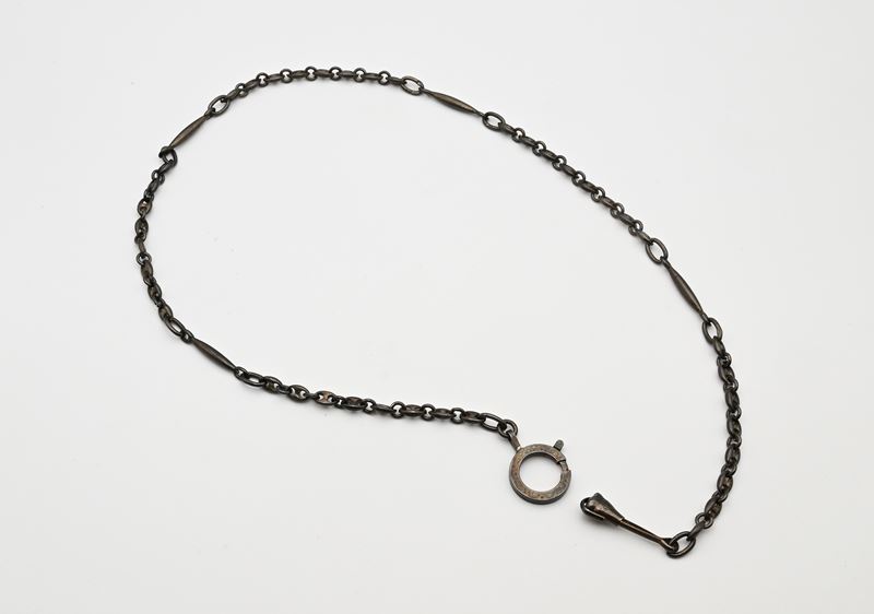 Catena da orologio in argento 925/000, XX secolo