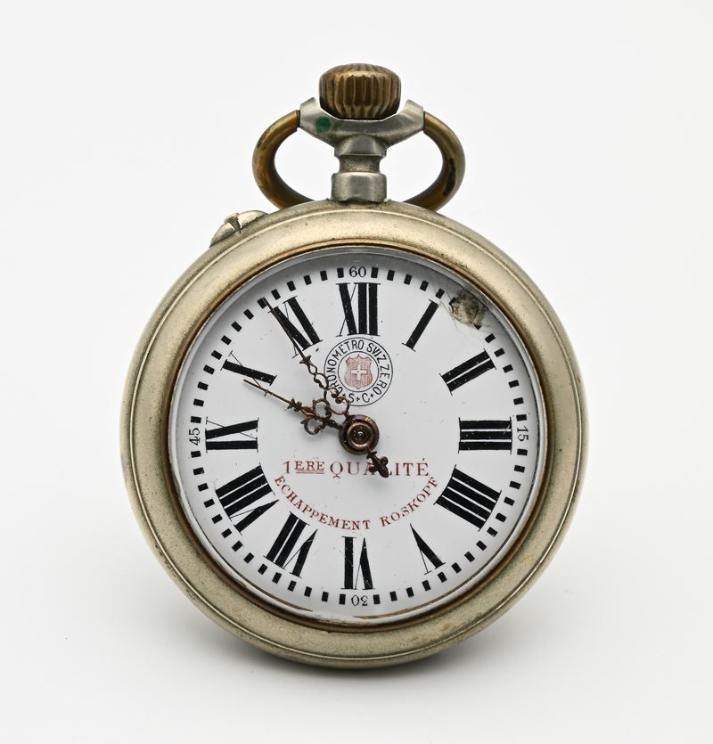 Cronometro svizzero S.C., Orologio da tasca con scappamento Roskopf