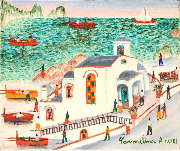 Carmelina Alberino Carmelina di Capri - Marina Piccola e Faraglioni a Capri
