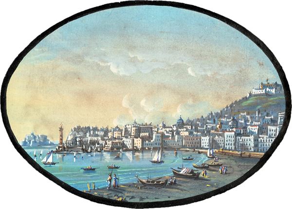 Veduta del porto di Napoli