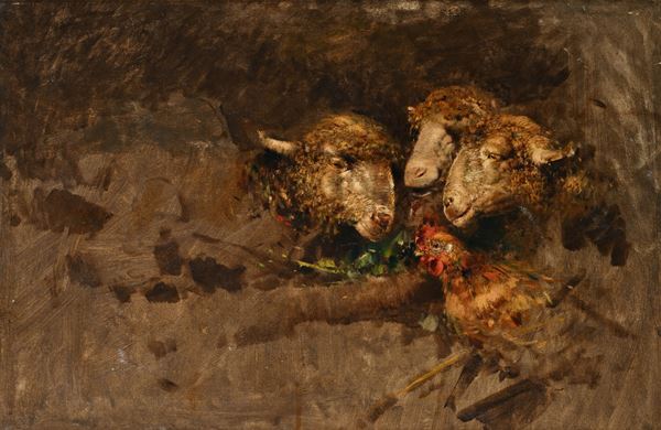 Tito Pellicciotti - Tre pecore e una gallina