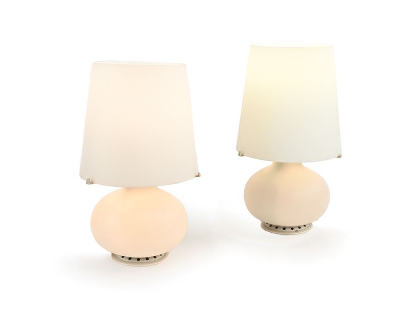 Coppia di lampade da tavolo mod. Fontana
