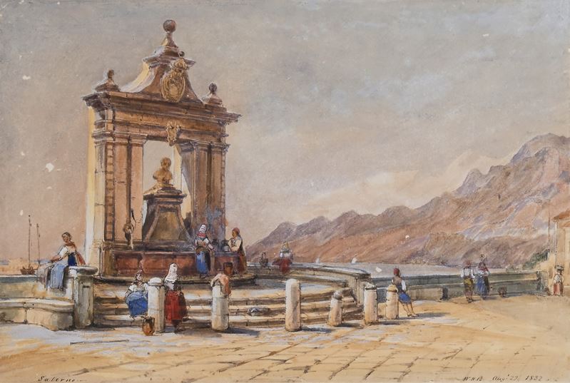 Anonimo del XIX Secolo - La fontana di Esculapio a Salerno, detta di Don Tullio