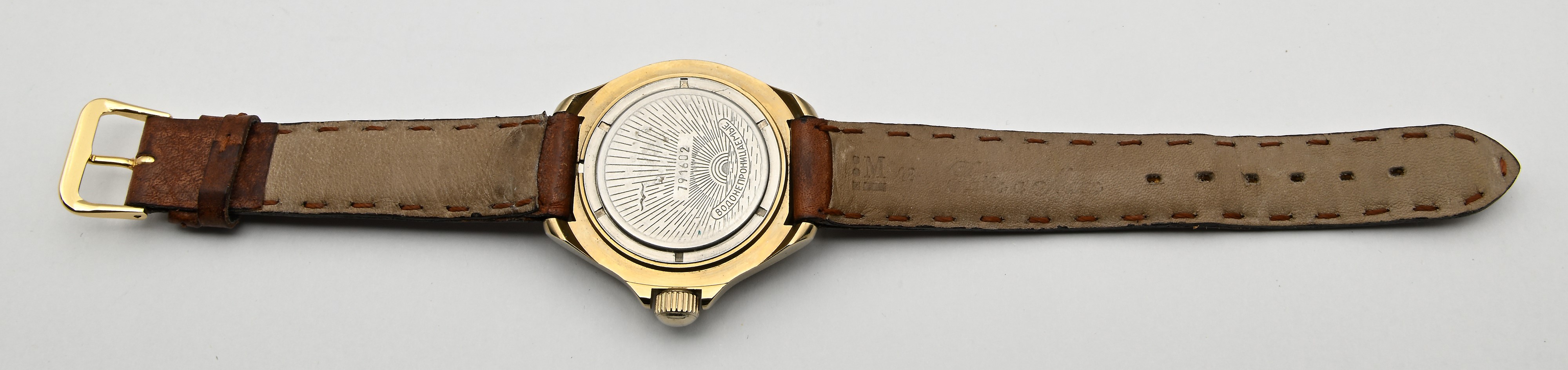 Vostok Komandirskie - Orologio da polso a carica meccanica con datario da uomo in metallo cromato...