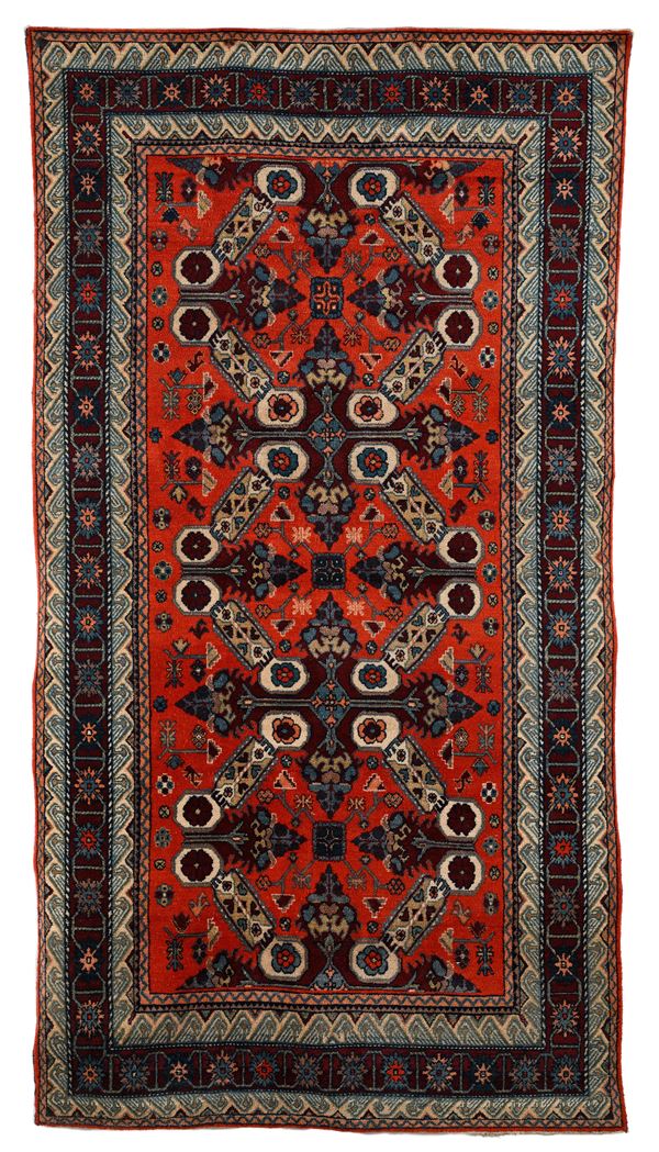 Tappeto caucasico a medaglioni, area Kazak, Caucaso, inizi XX secolo