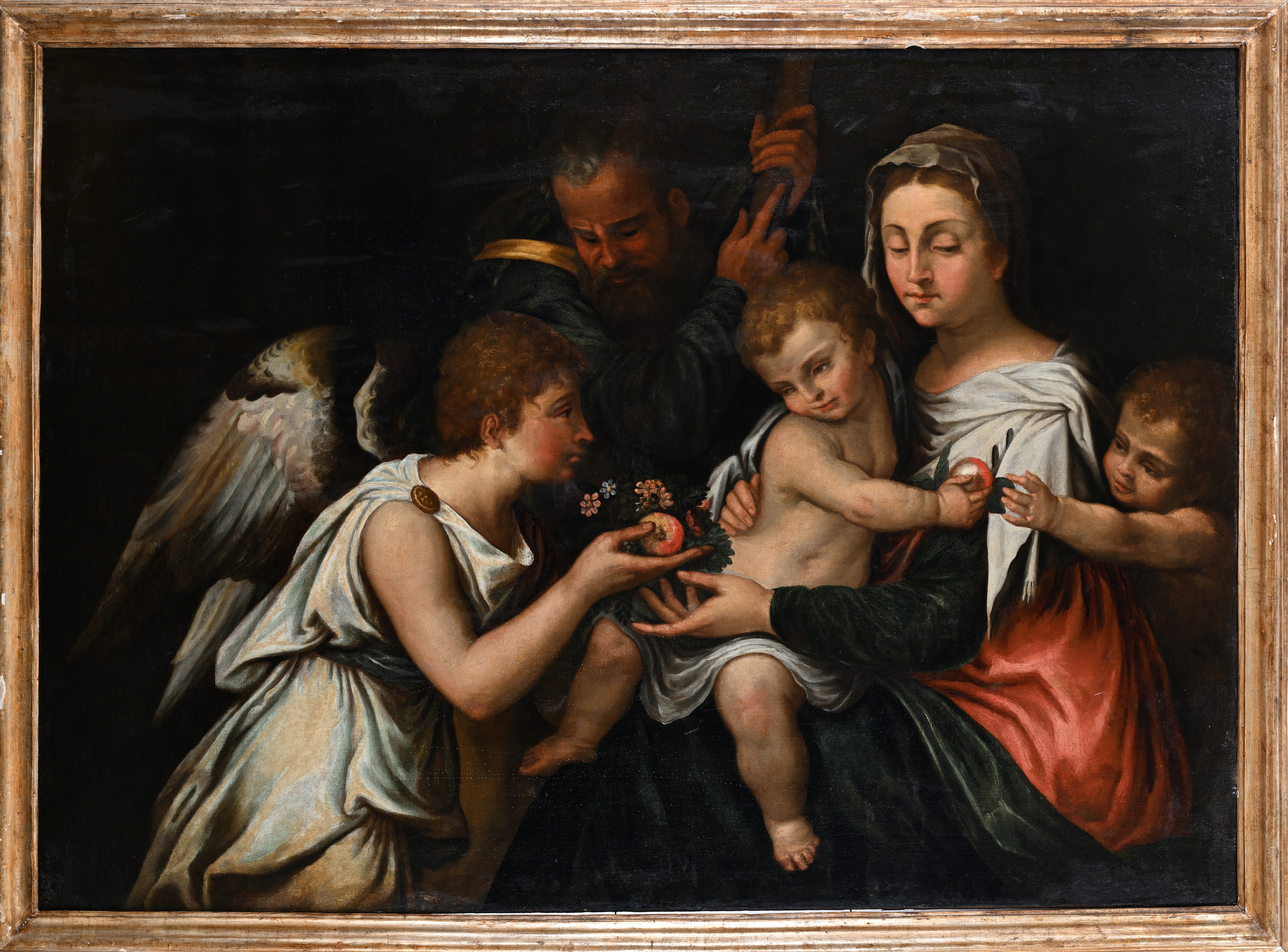 Sacra Famiglia con San Giovannino e un angelo