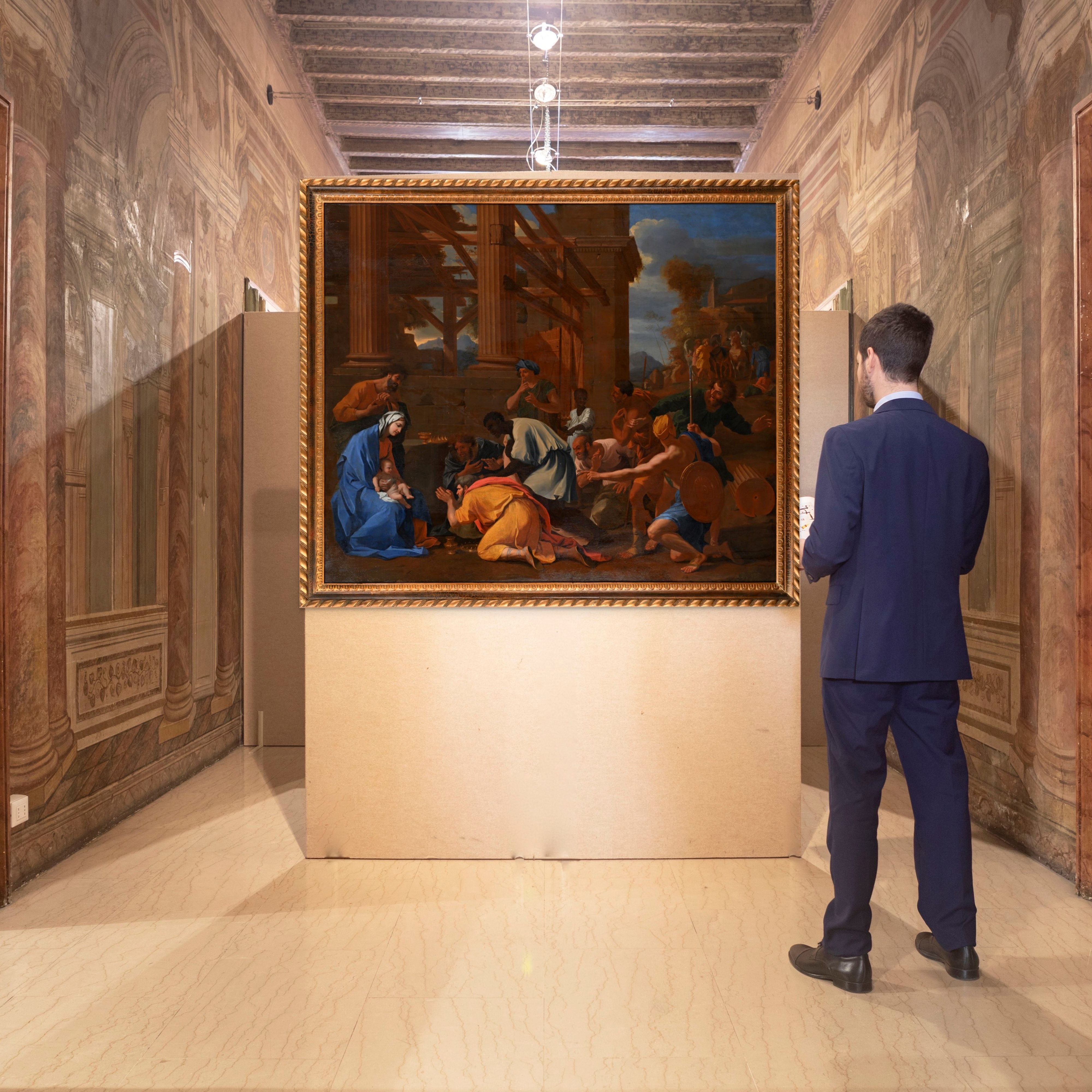 Nicolas Poussin - Adorazione dei Magi, olio su tela