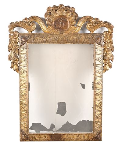 Cornice in legno dorato, XIX secolo, dimensioni 96x75 cm