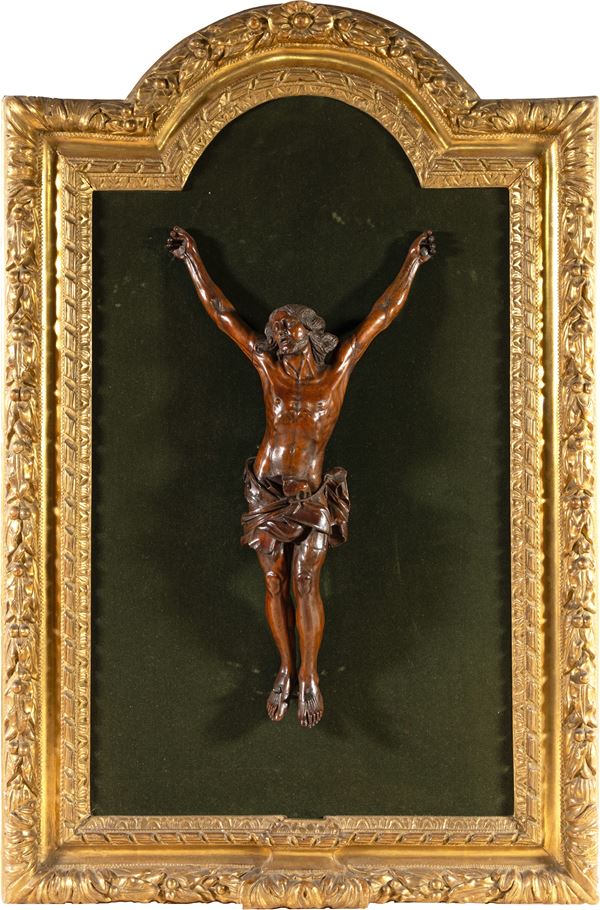 Scultura in legno raffigurante Cristo crocifisso, XVIII secolo