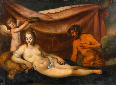 Venere con amorino e satiro