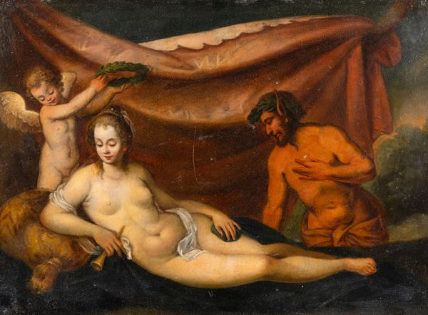 Venere con amorino e satiro