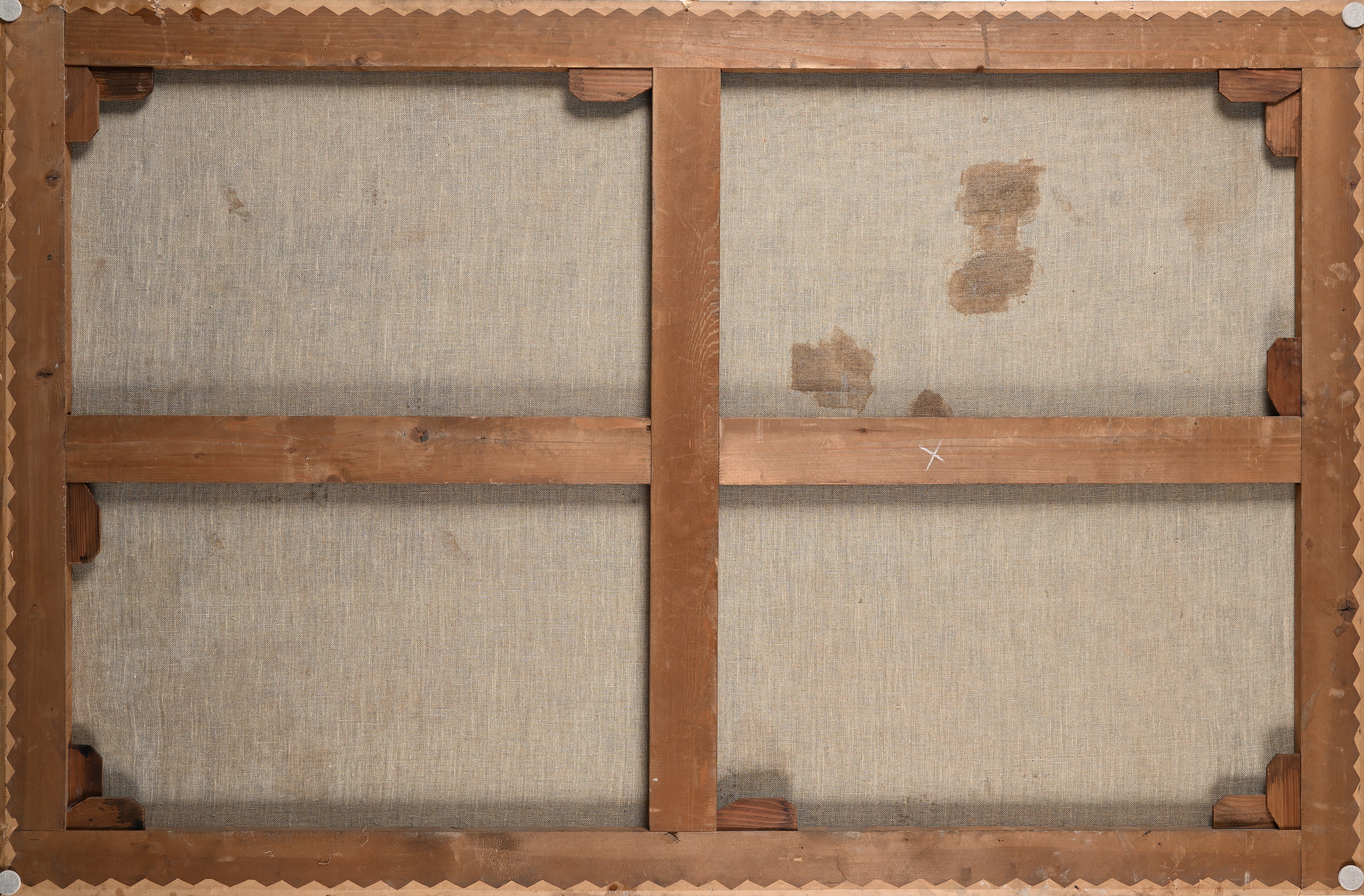 Natura morta con vasi di fiori e frutta