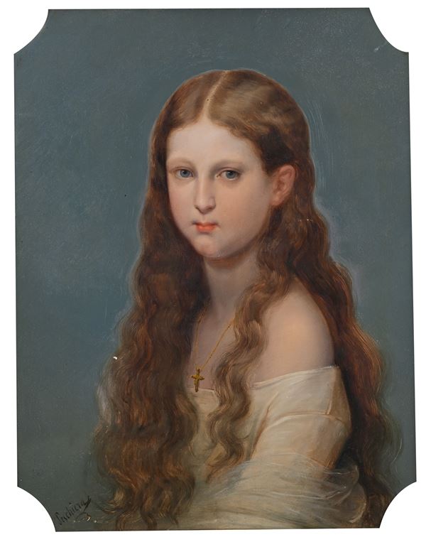 Ritratto di giovinetta con i capelli sciolti