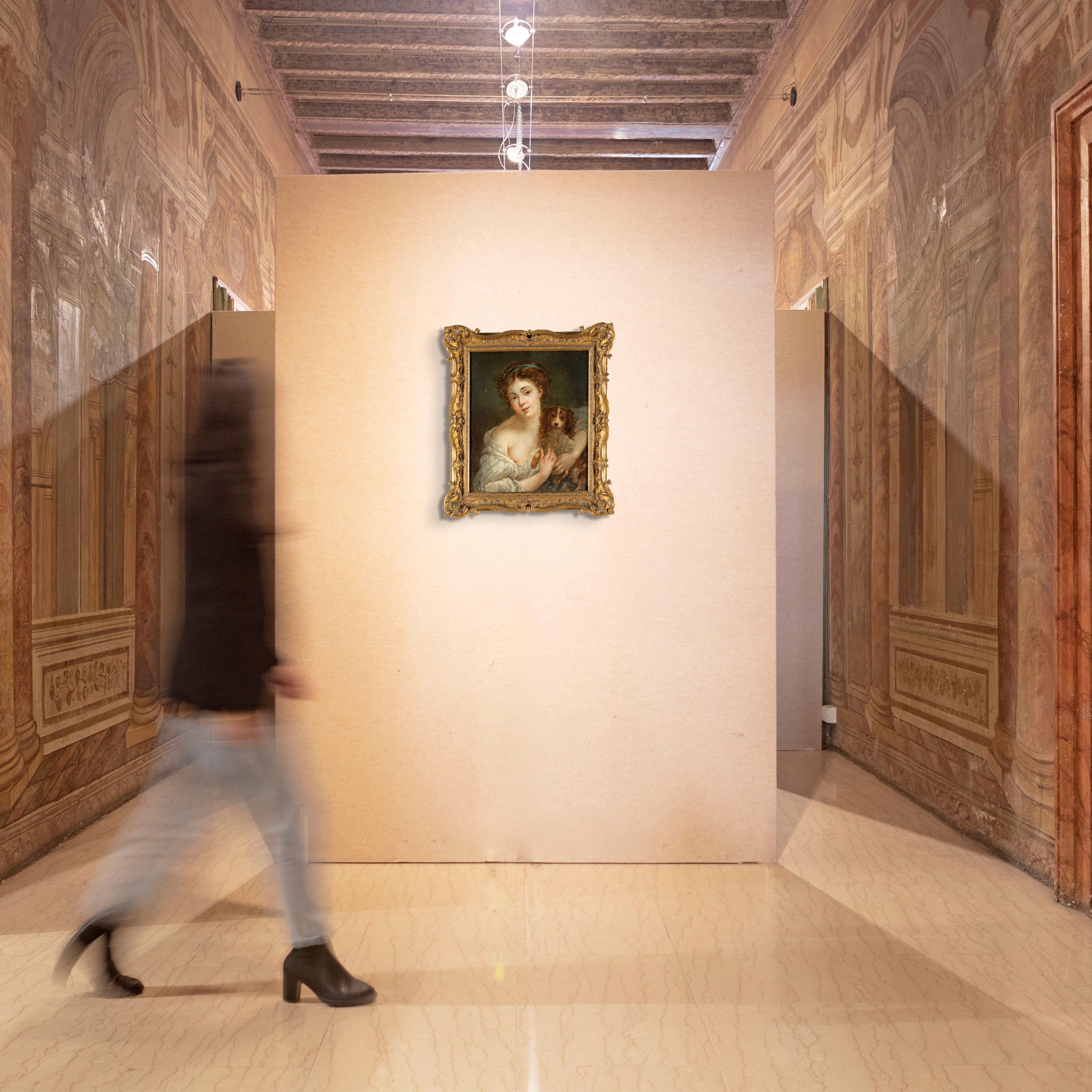 Figura di bambina con cagnolino