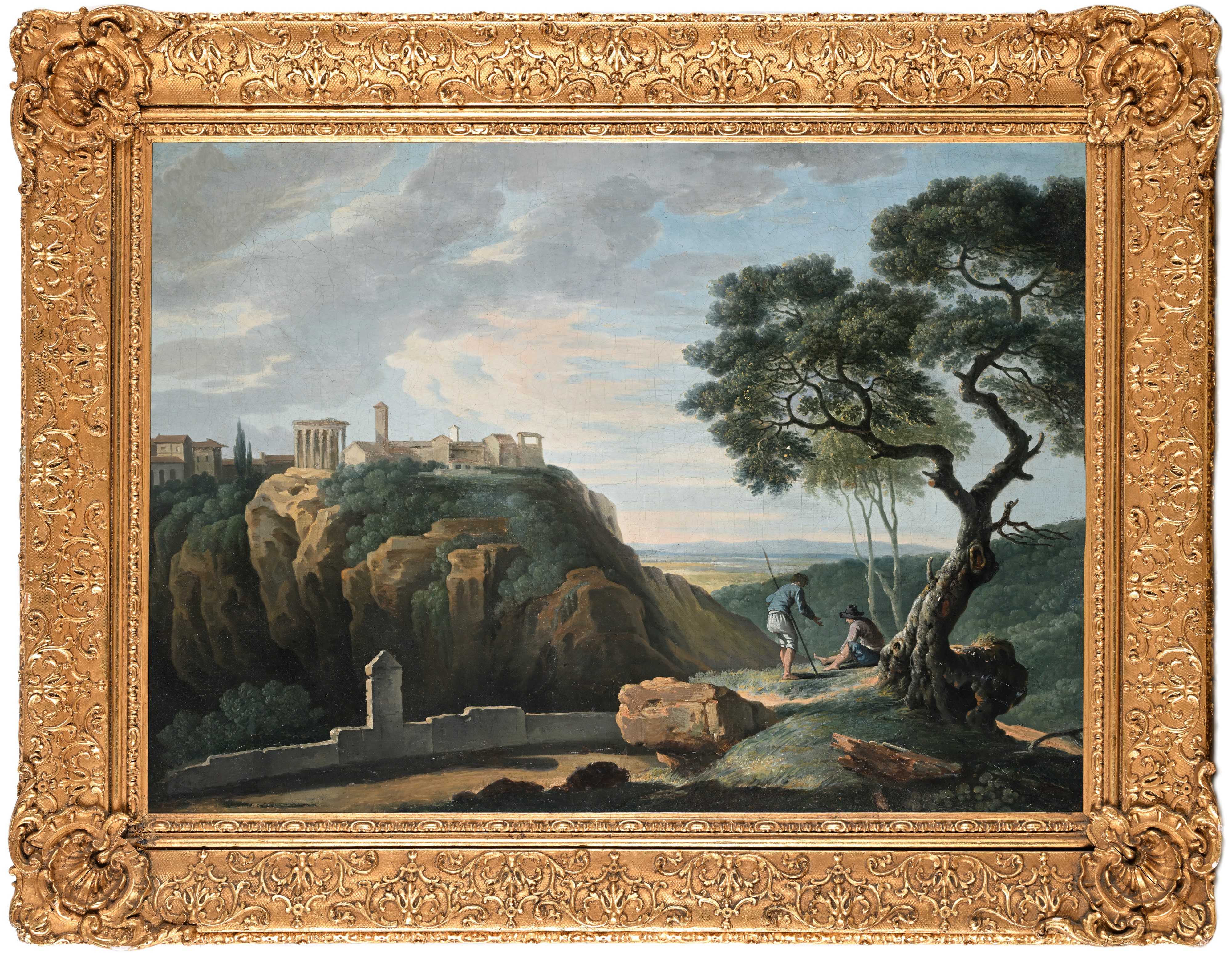 Paesaggio con veduta di Tivoli