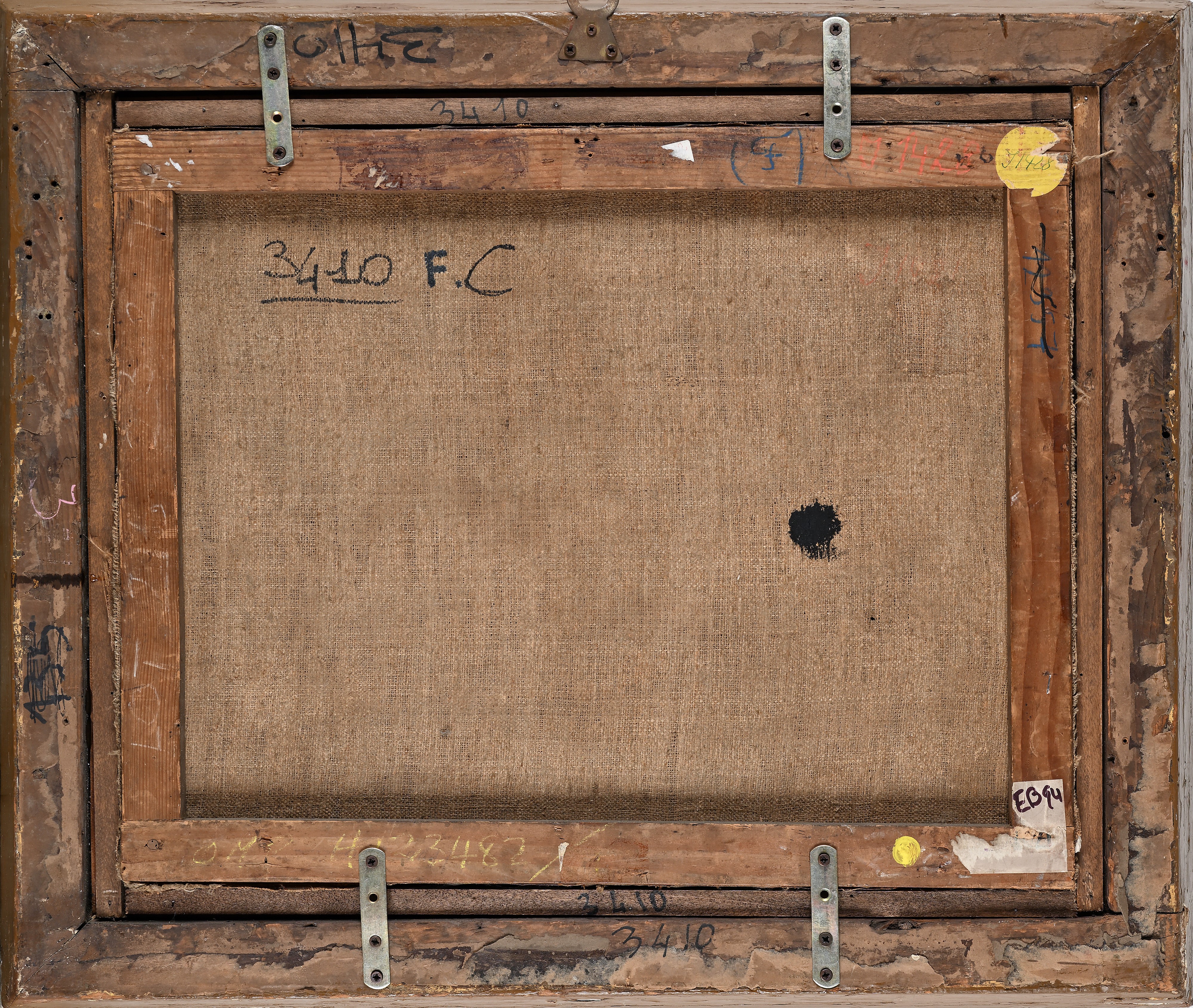 Lotta tra cane e toro Firmato J Roos fecit e datato 1703