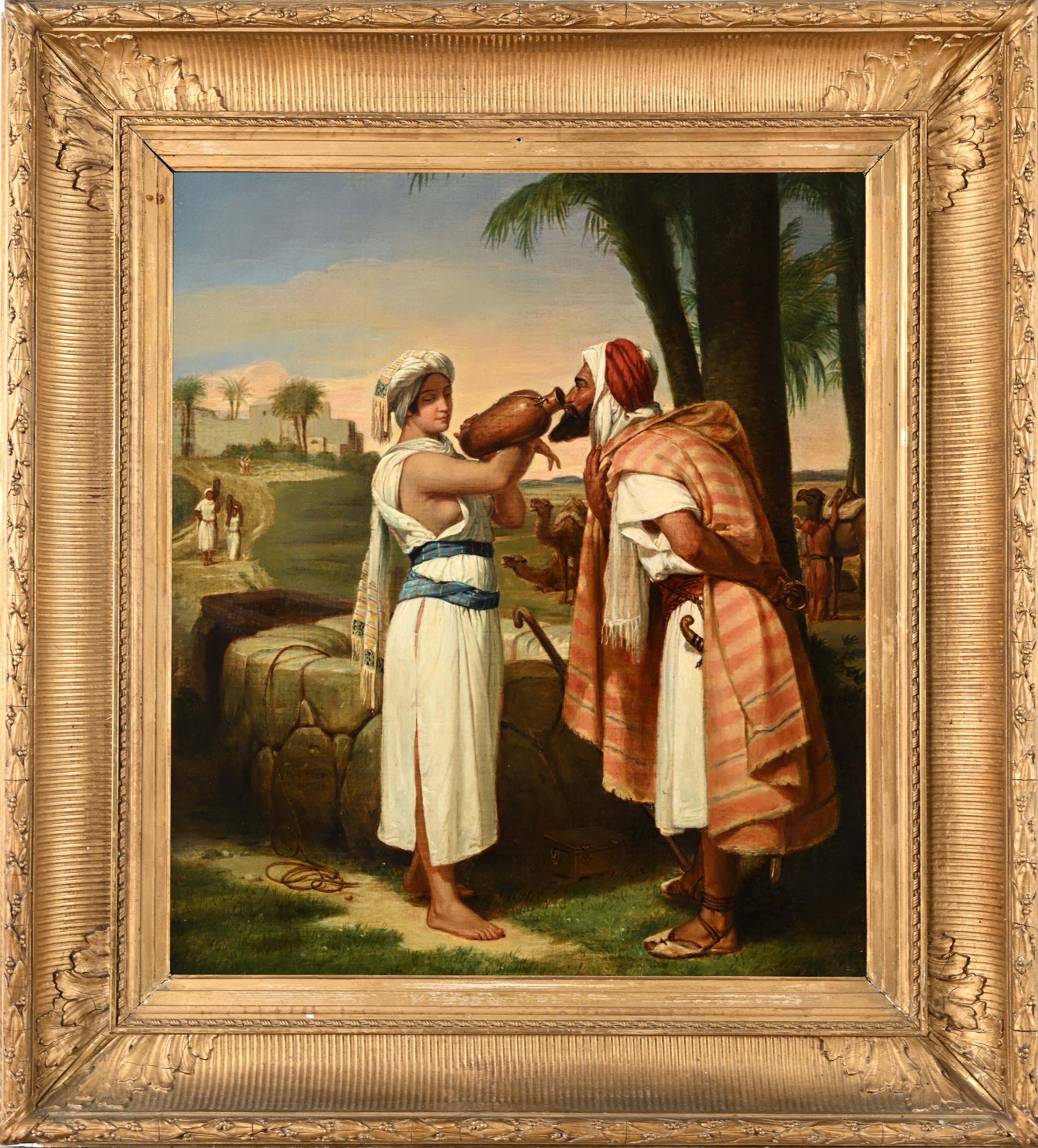 Horace Vernet - Rebecca e Eleazar al pozzo