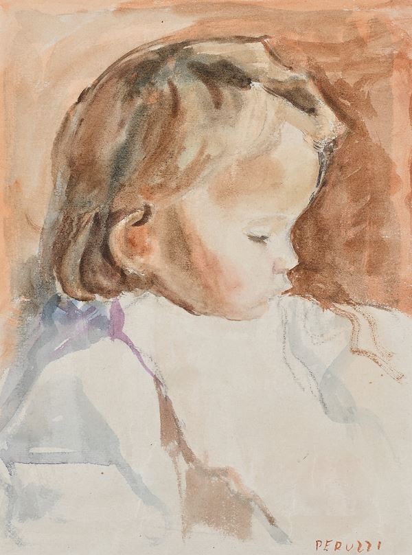 Cesare Peruzzi - Ritratto di bimba