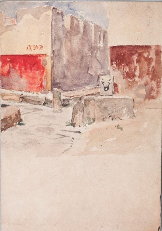 Adolf Hirémy-hirschl - Studio per Paesaggio Urbano