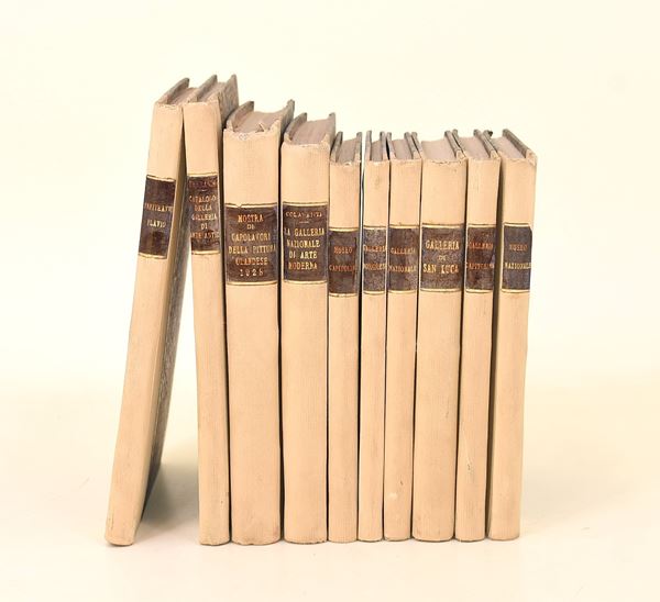 Raccolta di 10 cataloghi di musei e gallerie d’arte (primo ‘900)