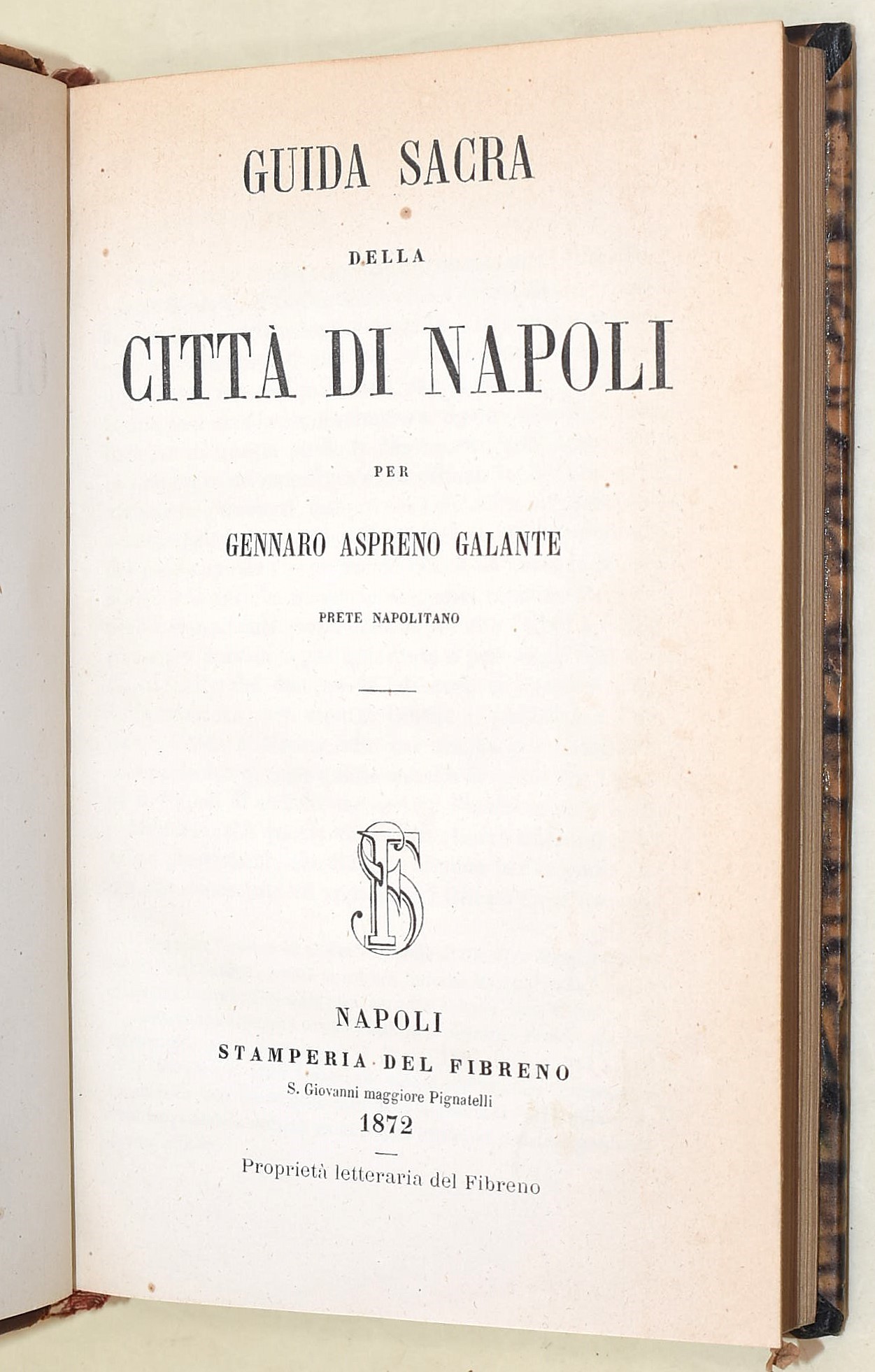 Galante, Gennaro Aspreno: Guida sacra della città di Napoli, 1872