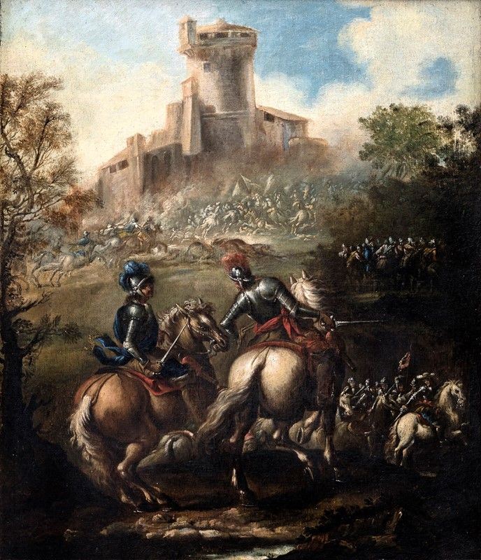 Cerchia di Simonini Francesco - Presa di Gerusalemme