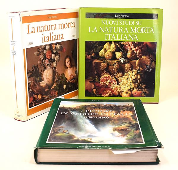 Salerno, Luigi: La Natura Morta Italiana 1560-1805, 1984 / Nuovi studi su la natura morta italiana, 1989 / I pittori di vedute in Italia (1580-1830), 1991