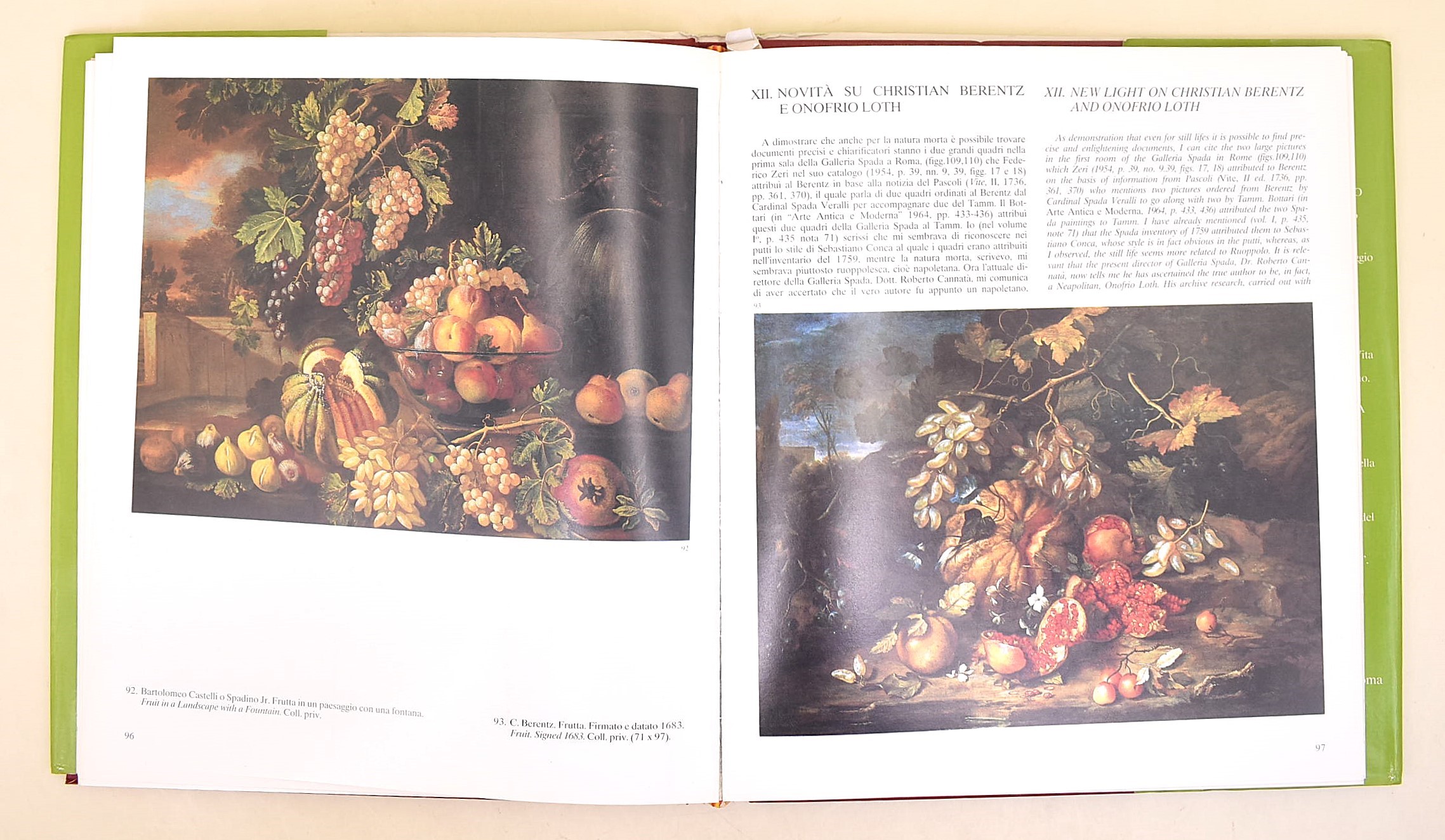Salerno, Luigi: La Natura Morta Italiana 1560-1805, 1984 / Nuovi studi su la natura morta italian...
