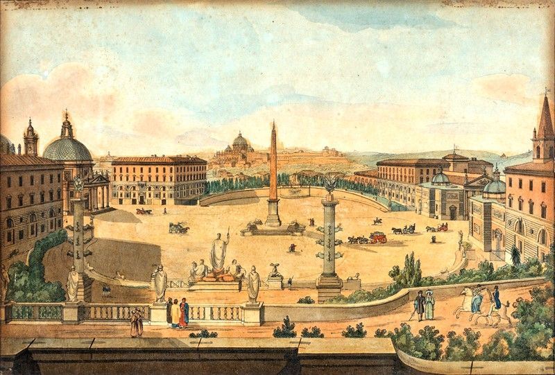 Gaetano Cottafavi - Piazza del Popolo