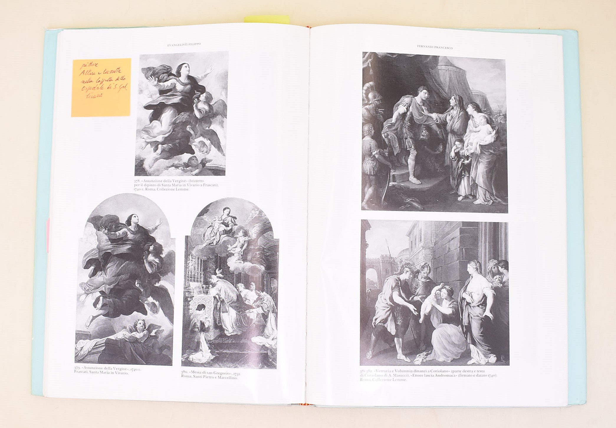 Sestieri, Giancarlo: Repertorio della Pittura Romana della fine del Seicento e del Settecento, 19...