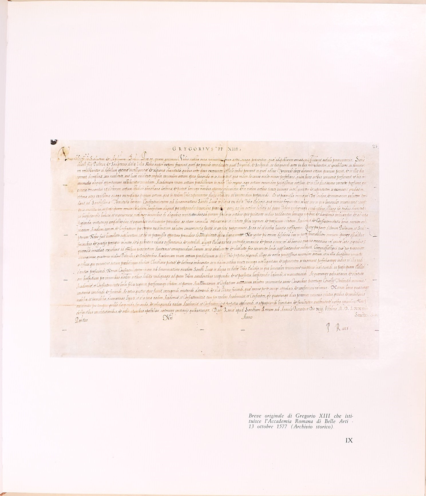 Accademia Nazionale di San Luca, 1974. Volume illustrato in-8°