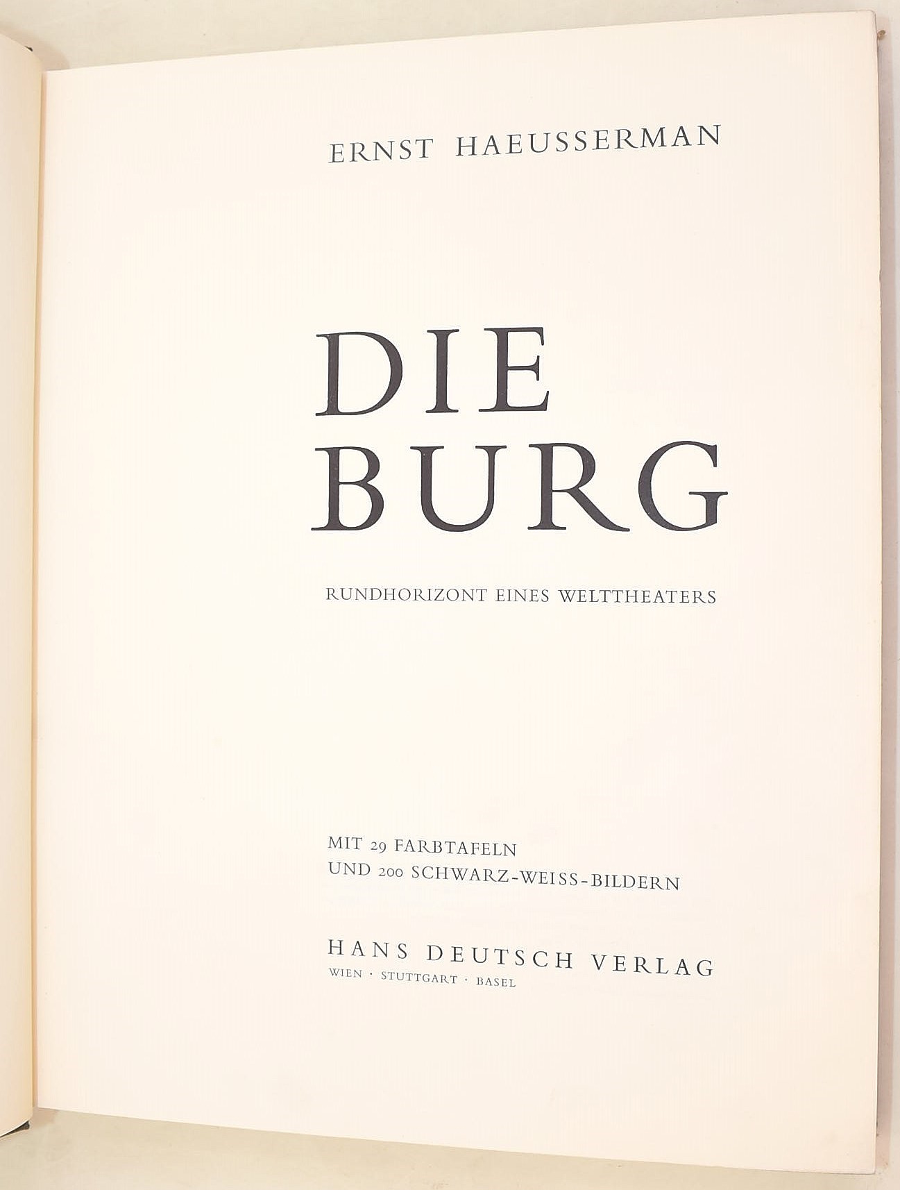 Birkedal Hartmann, Jorgen, Antike Motive bei Thorvaldsen; Haeusserman, Ernst, Die Burg; Kehrer, H...