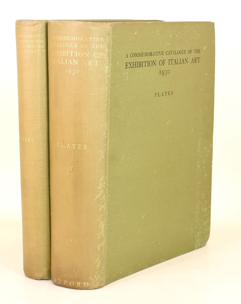 Catalogo commemorativo dell'Exhibition of Italian Art, 1931, 2 volumi, Oxford University Press