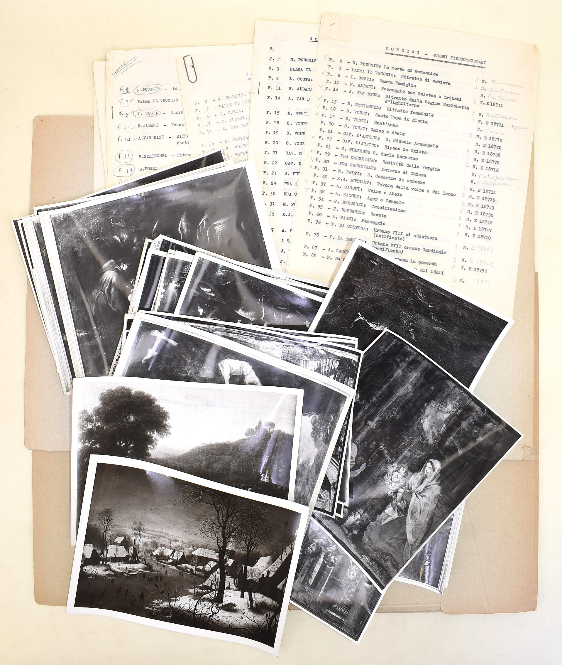 Archivio Sestieri, Documentazione sulla Galleria Corsini