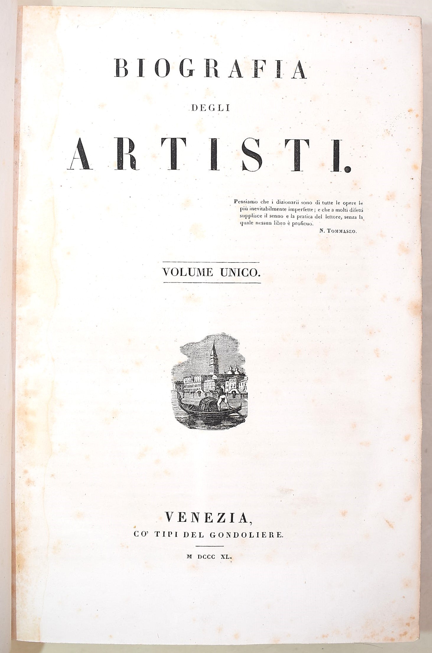 DE BONI, Filippo: Biografia degli artisti 1840