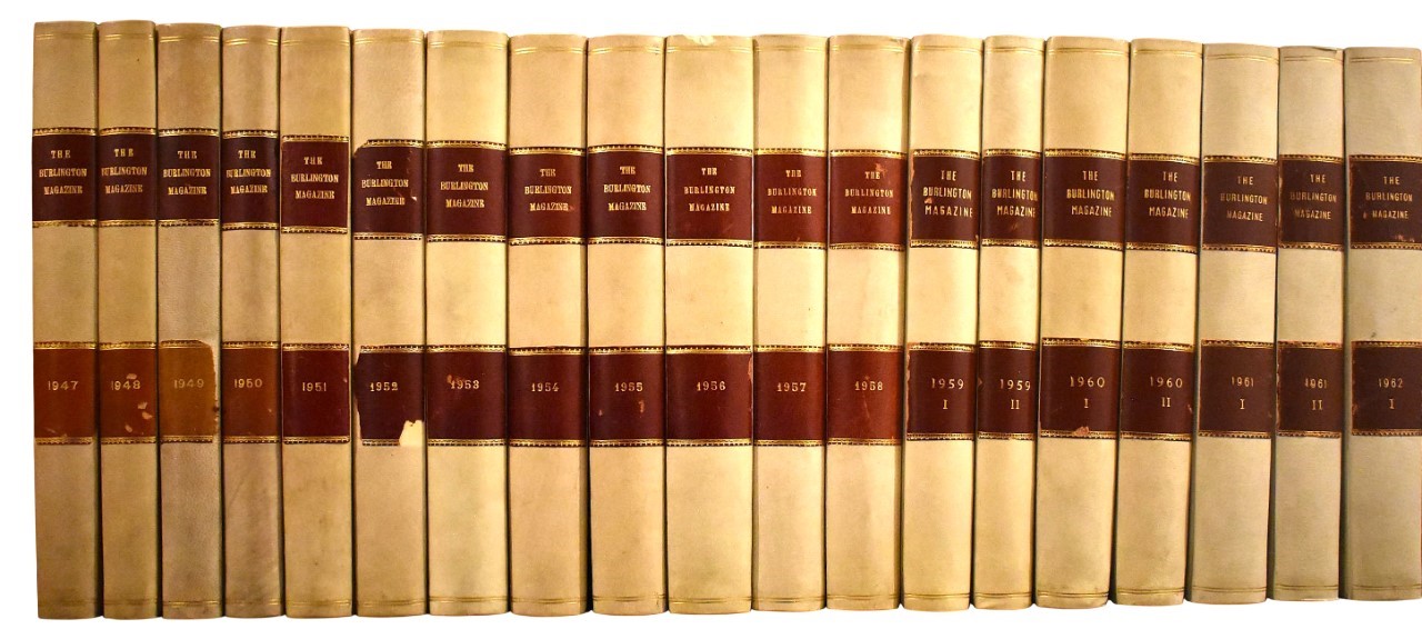 The Burlington Magazine for Connoisseurs, 36 volumi, 1947-1970